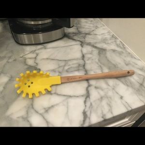 Le Creuset pasta fork Yellow